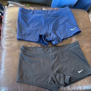 2 Nike Navy and Black Atheltic Spanks